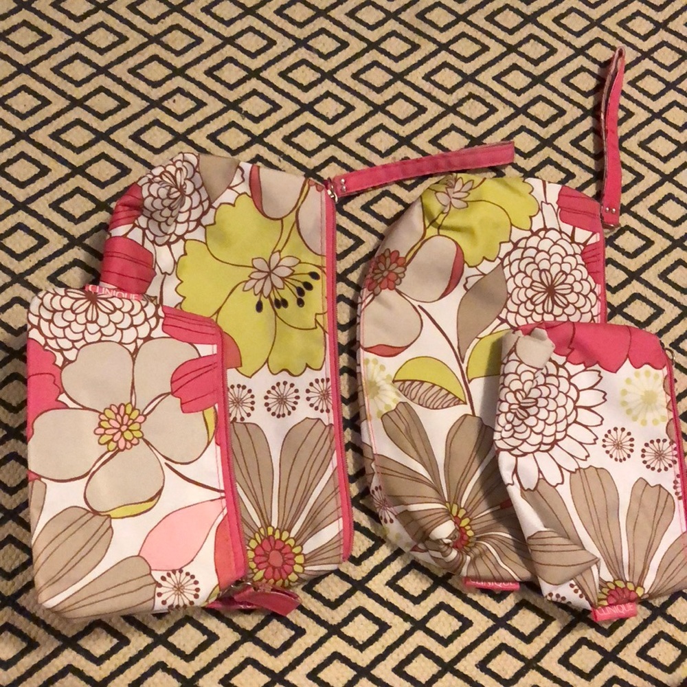 Bundled Clinique Makeup bags (4 bags)